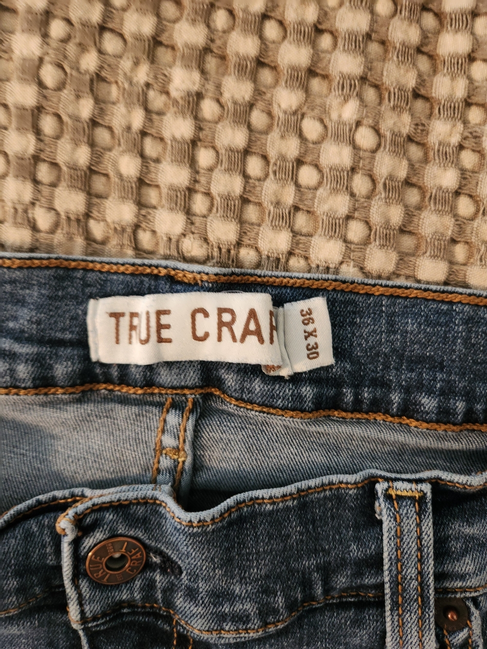 True Craft Blue Denim Jeans - Light Blue Wash